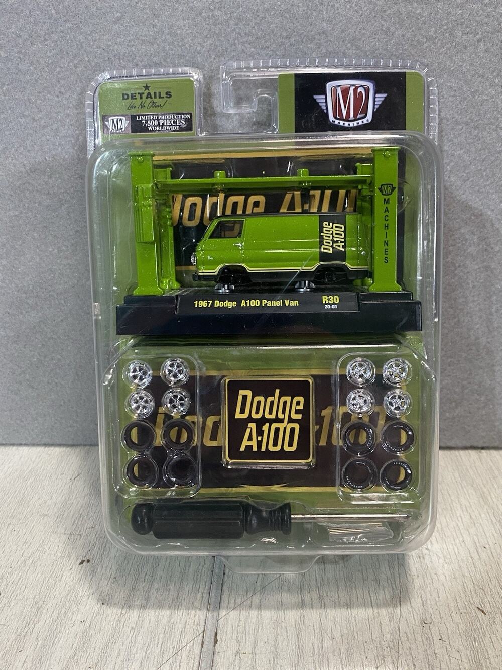 M2 Green Machines Model Kits 1967 Dodge A-100 Panel Van Green/Black R30 Ltd 7500
